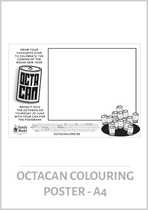 Octacan colouring sheet