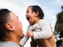 Family with young child