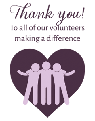 Thank you to our volunteers