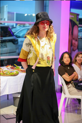 Fashion show runway model