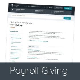 Payroll giving