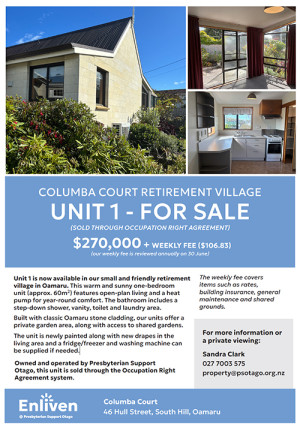 Columba Court unit 1