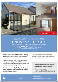 Columba Court unit 6 flyer