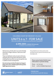 Columba Court unit 6 flyer