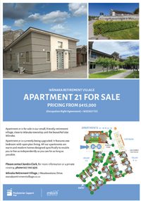 Apartment 21 flyer